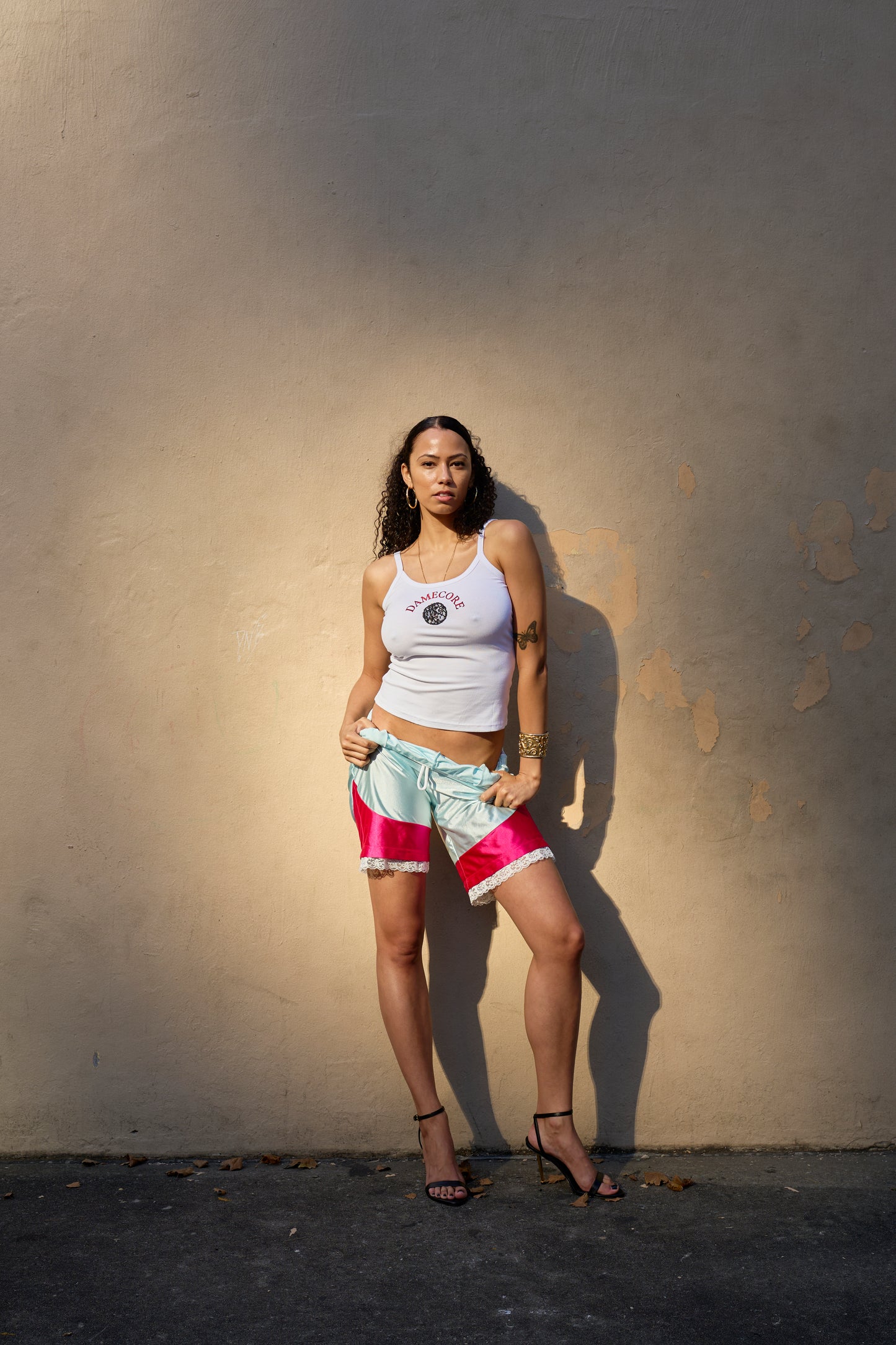 BABY BLUE & PINK BASKETBALL SHORTS