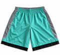 Teal & Gray Lace Basketball Shorts | L