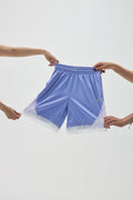 Pastel Purple Lace Women's Basketball Shorts