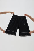 Black Lace Women's Basketball Shorts