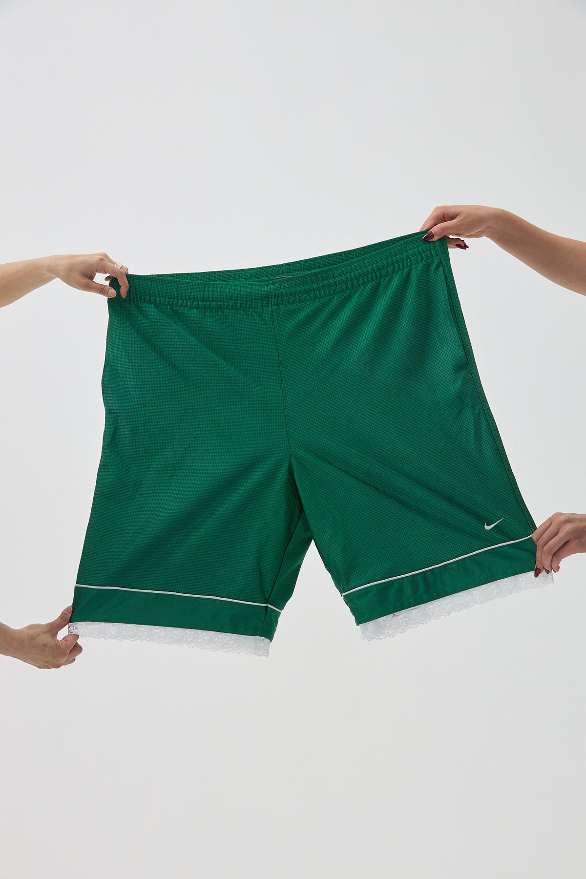 Green Lace Women's Basketball Shorts