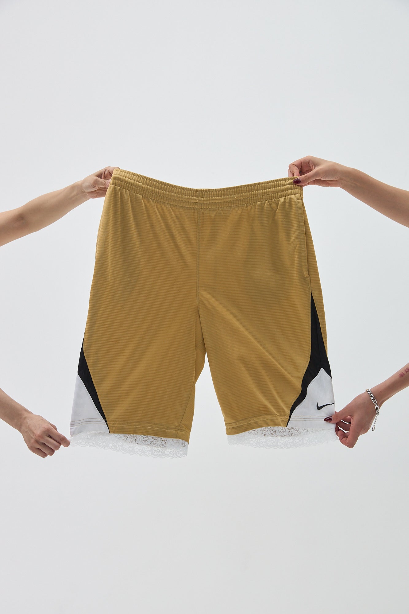 Gold Lace Women's Basketball Shorts