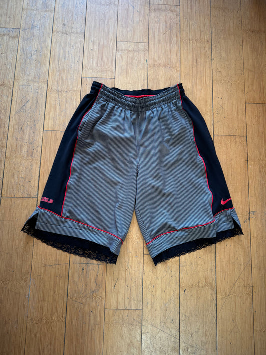CHECKERED BASKETBALL SHORTS