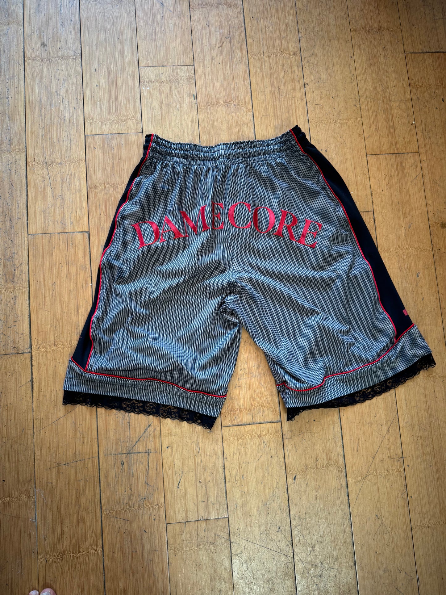 CHECKERED BASKETBALL SHORTS