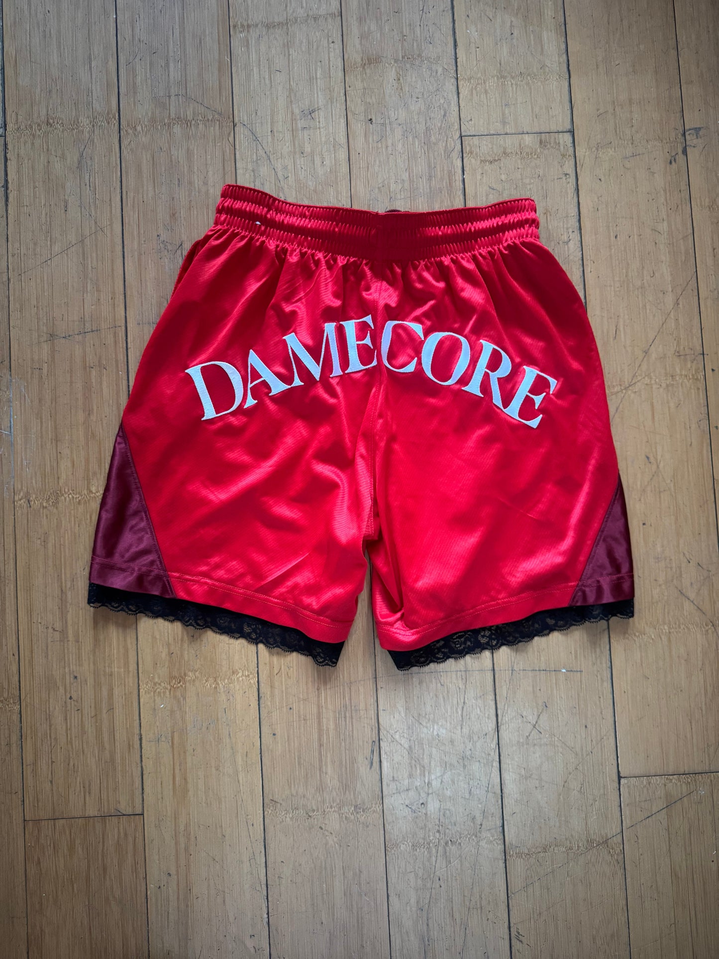 RED BASKETBALL SHORTS
