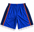 Royal Blue & Orange Lace Basketball Shorts | XL