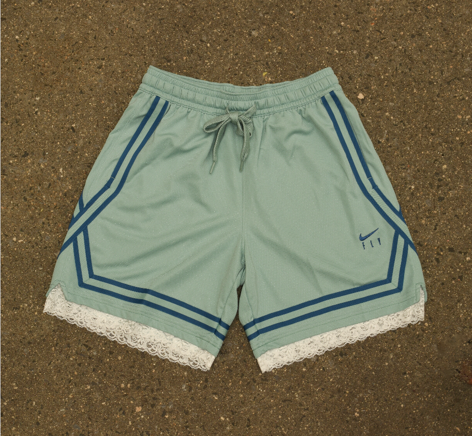 Light Blue & Dark Blue Nike Women's Basketball Shorts
