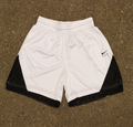 White Metallic Lace Women's Basketball Shorts