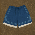 Dark Blue & Light Blue Lace Women’s Basketball Shorts