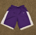 Purple & White Lace Women's Basketball Shorts