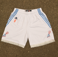 White Atlanta Dream Lace Women's Basketball Shorts