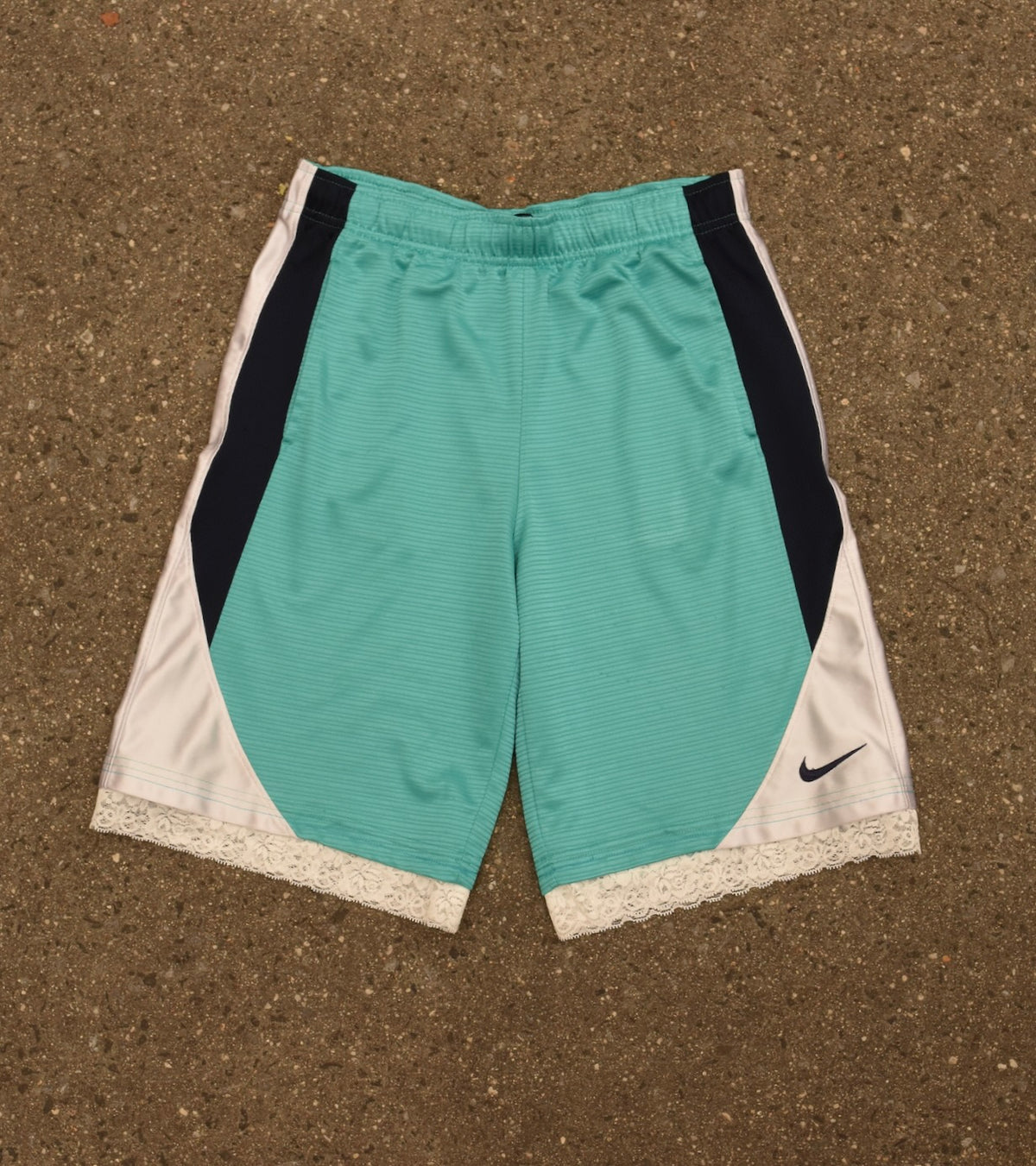 Blue & Navy Lace Women’s Basketball Shorts