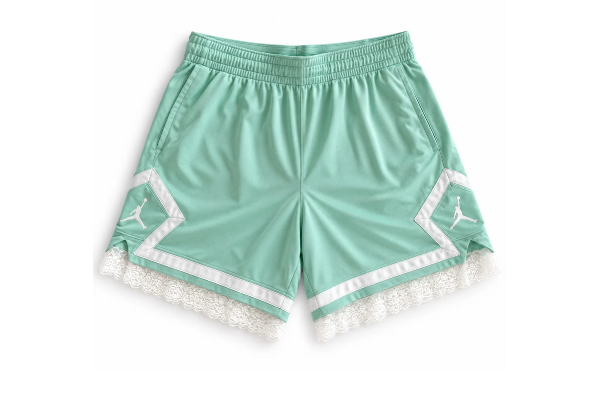 Liberty Inspired Lace Shorts | Mint