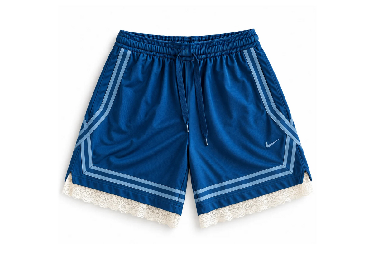 Lynx Inspired Lace Shorts | Blue