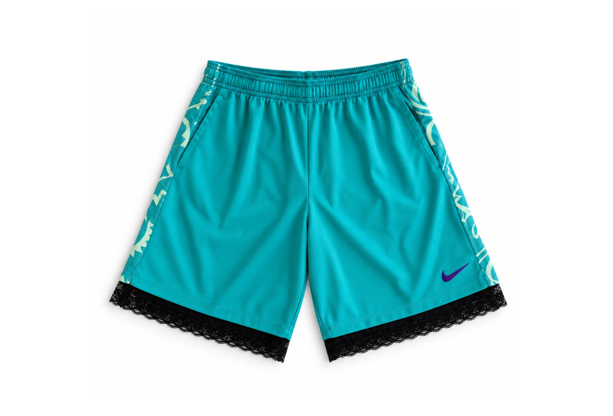 Liberty Inspired Lace Shorts | Turquoise