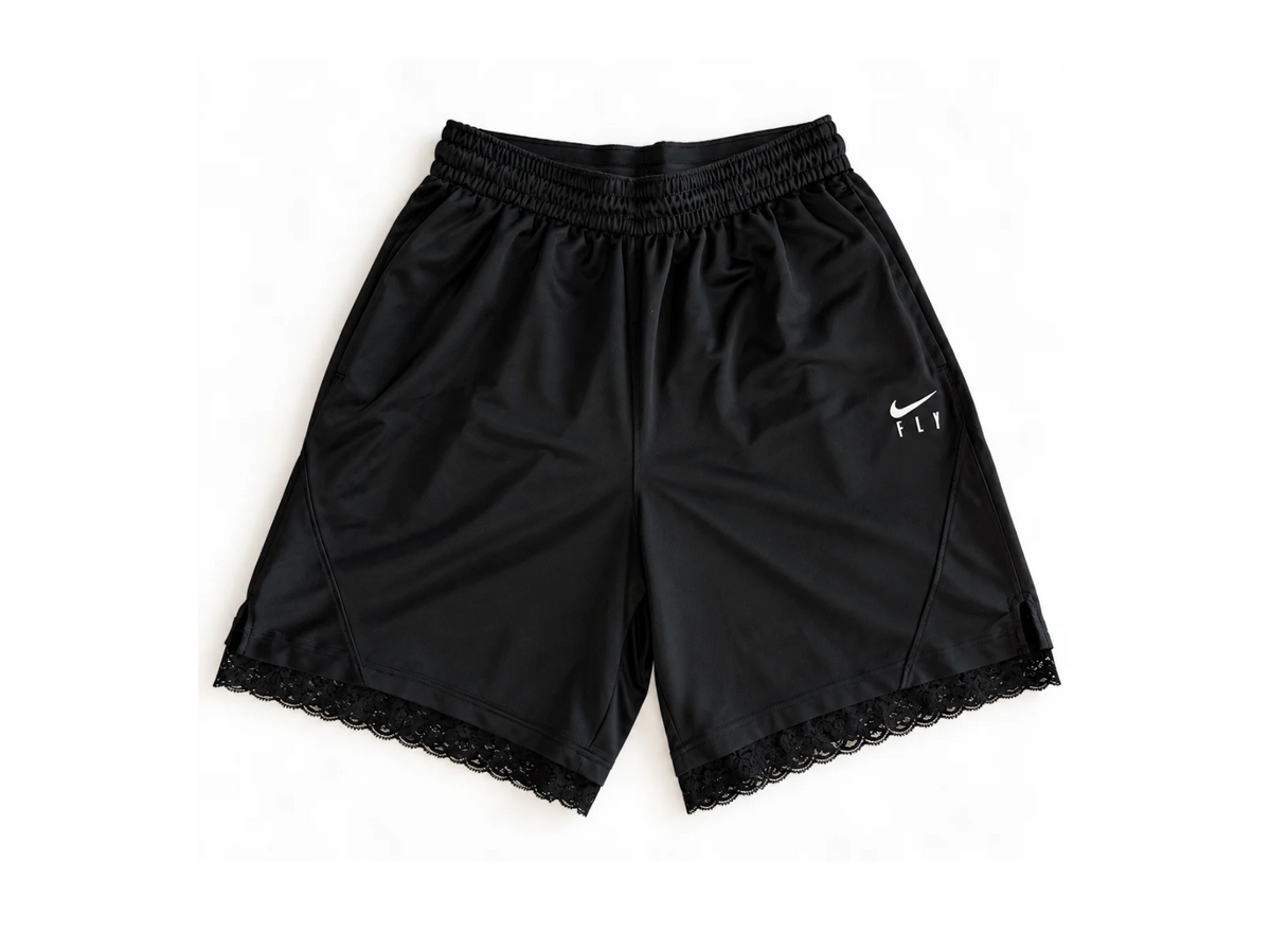 Aces Inspired Lace Shorts | Black