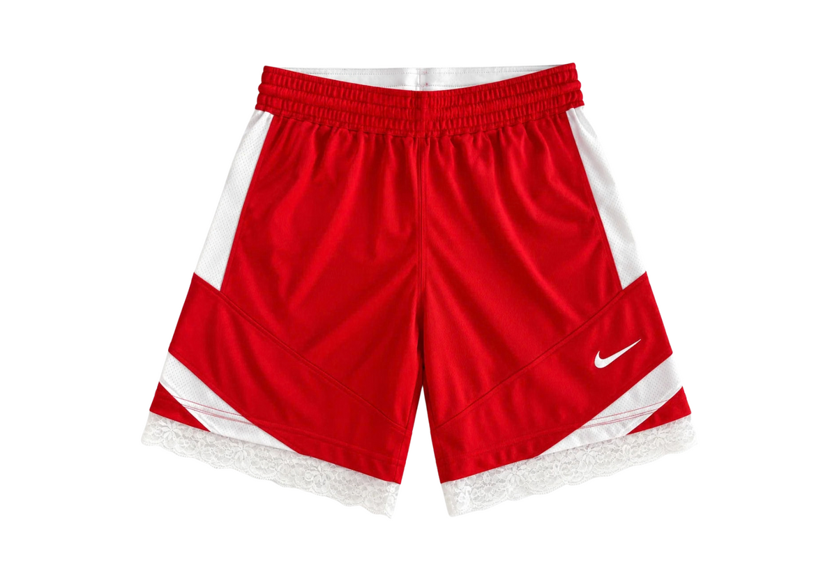 Dream Inspired Lace Shorts | Red & White