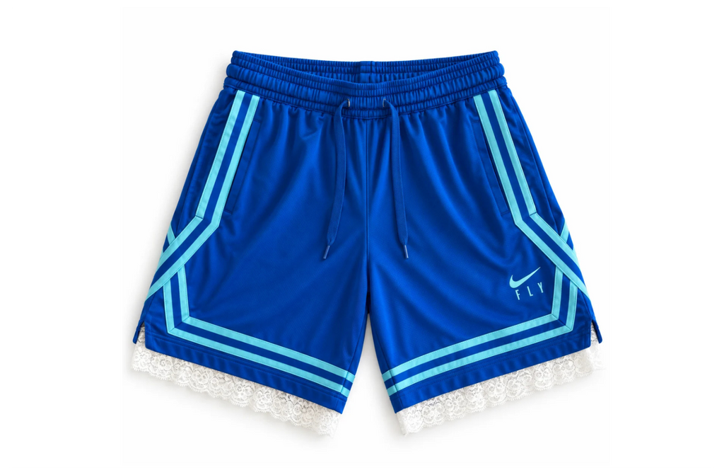 Wings Inspired Lace Shorts | Royal & Light Blue