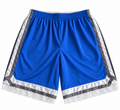 Blue, Silver & Gray Lace Basketball Shorts | M