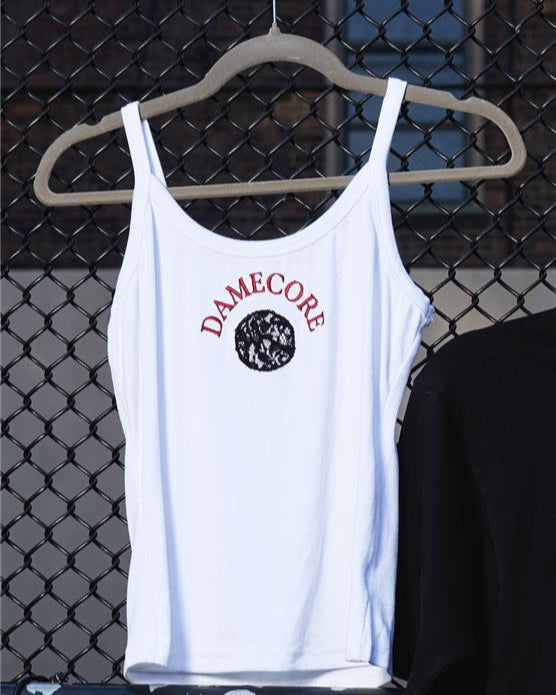 WHITE LACE BASKETBALL TEE