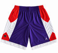 Purple, Red & White Lace Basketball Shorts | XL