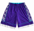 Purple & Teal Lace Basketball Shorts | M